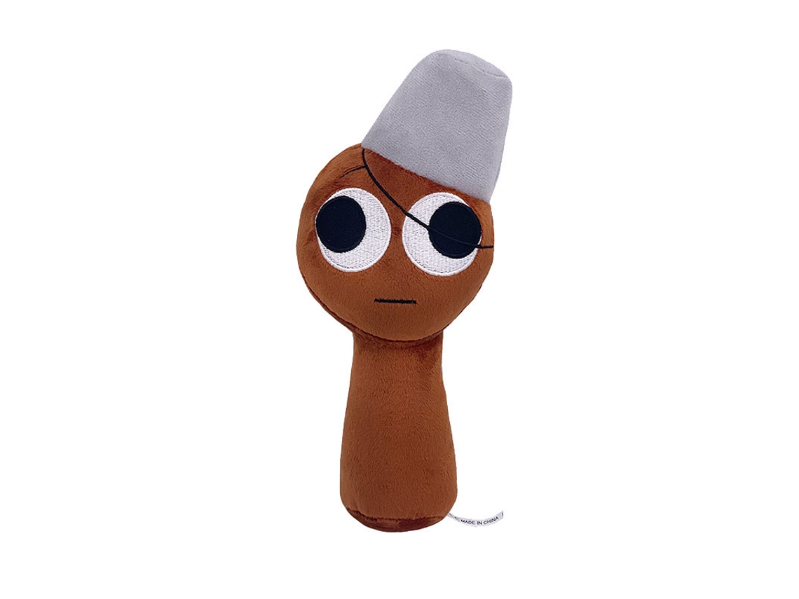 Brinquedo de Pelúcia Sprunki Plush Acessório para Jogo Caixa de Ritmo Cor Azul Escuro Modelo Jiewen CHABERLU