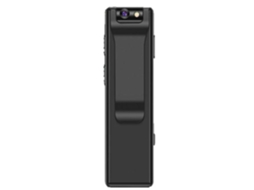 Gravador de Áudio e Vídeo Portátil Sem Fio Mini Câmera de Segurança Corporal 16 Gbpreto USHION