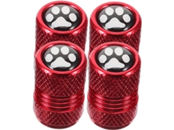 Conjunto De 4 Tampas De Válvulas De Pneus Com Estampa.