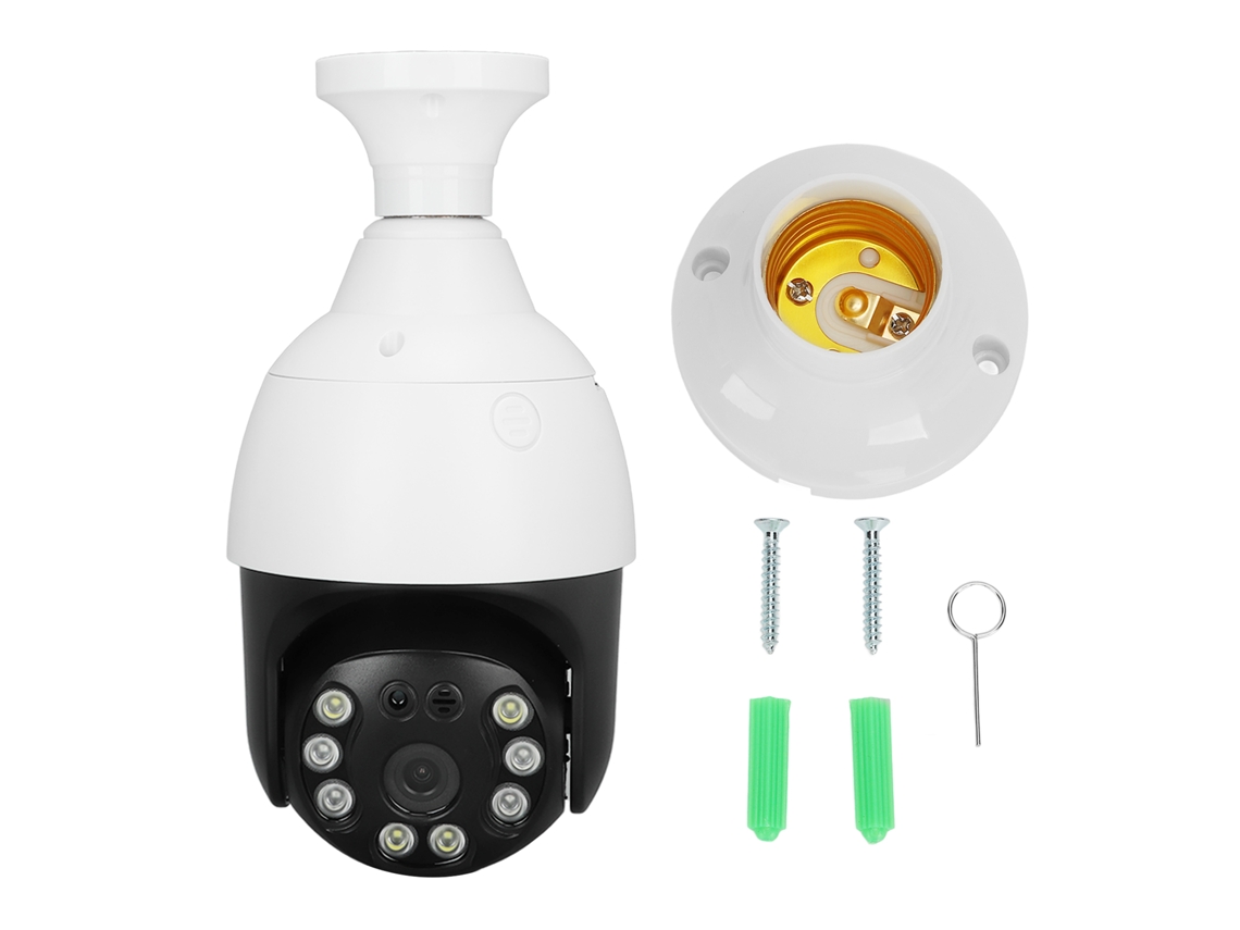 Wireless Wifi Camera Remote Night Vision Waterproof Monitoring Camera With E27 Holder 110‑240v LAXISCREED