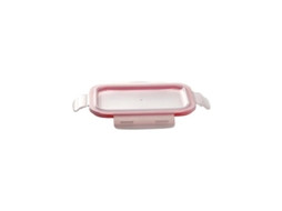 Conjunto de Lancheiras Bergner Vermelho Vidro de Borosilicato 3 Pcs