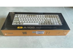 Teclado Mecânico Para Jogos A100 2.4g Com Fio, Interruptor Azul, 100 Teclas, Teclado Para Jogos Recarregável E Intercambiável Slowmoose