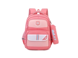 Mochila Escolar Infantil Fashion De Grande Capacidade, Mochila Escolar Primária, Mochila De Nylon Para Uso Diário Rosa