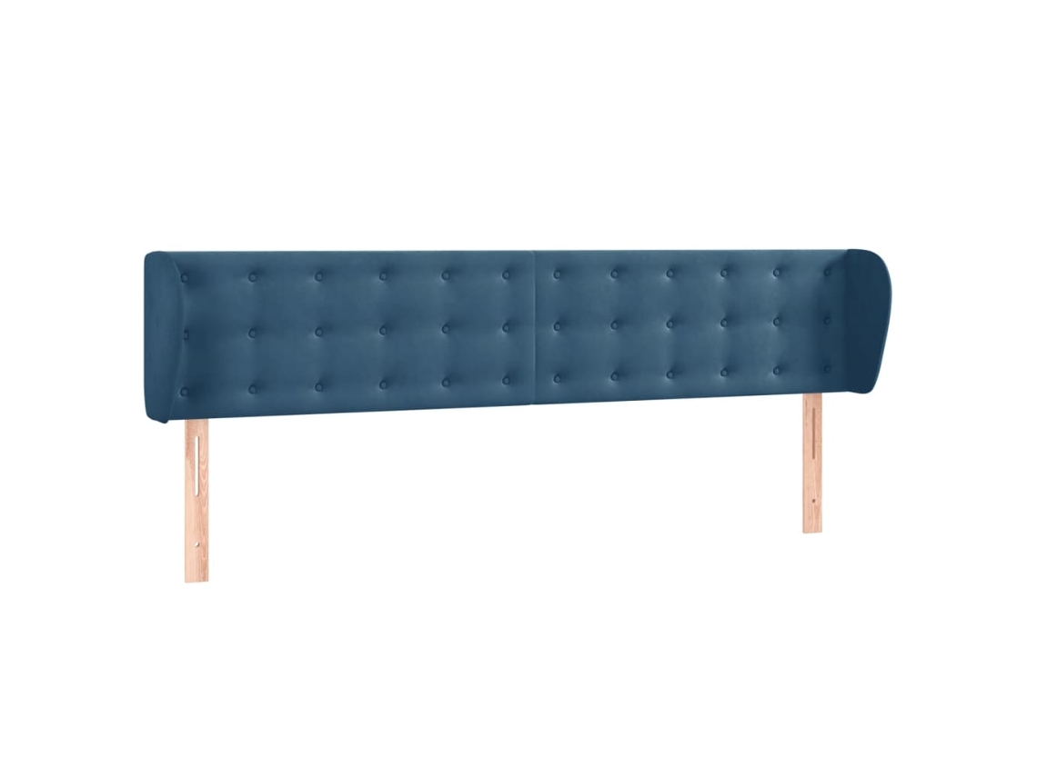 Headboard, Headboards Vidaxl Azul Veludo (183 X 23 X 78/88 Cm)