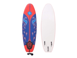 Vidaxl Prancha De Surf Azul E Vermelha 170 Cm