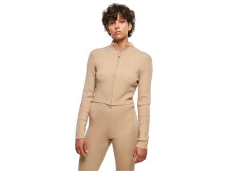 Cardigans de Mulher URBAN CLASSICS (2XL - Malha - Bege)