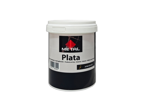 Tinta À Base De Água Com Efeito Metal Prateado 750 Ml