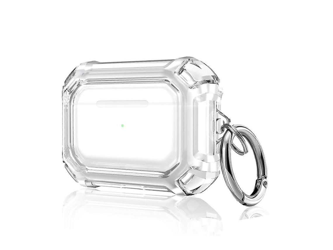Capa para fones de ouvido AirPods Pro 2, bicolor, em policarbonato, resistente a impactos, com gancho. GIECY