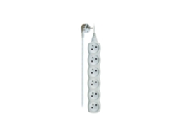 Disjuntor Externo Emos P0612 Ac 250 V 6 Tomadas França/bélgica