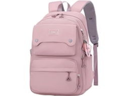 Mochila Escolar De Cor Sólida, Mochilas Pretas Para Adolescentes, Escolares Com Vários Bolsos Meninas Do Ensino Fundamental, Casua Aquaforge