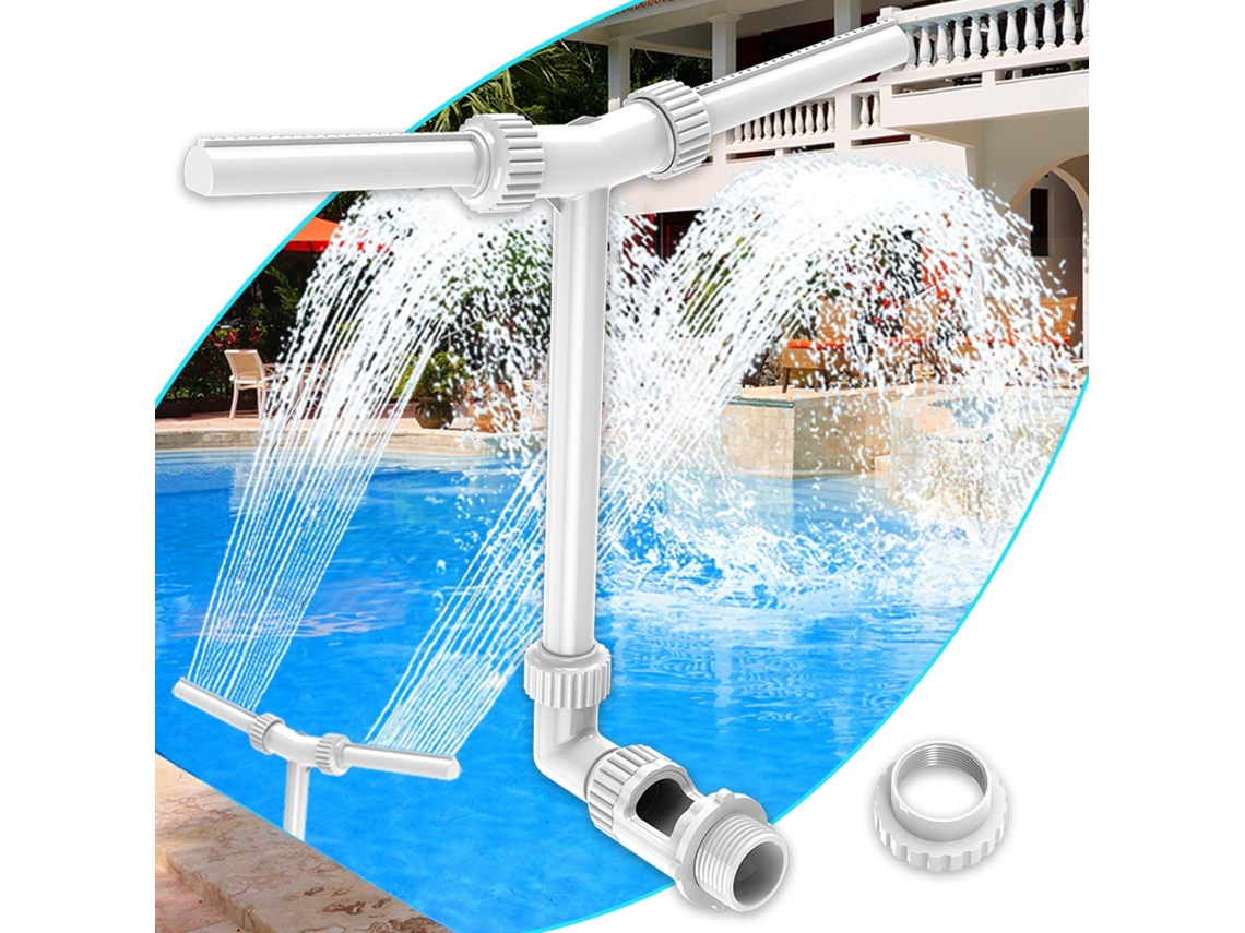 Fonte De Piscina Duplo Jato,acessórios Para Piscina Enterrada/externa,fonte Ajustável 2 Em 1 Para Piscina Ao Ar Livre,irrigação Para Jardim Externo