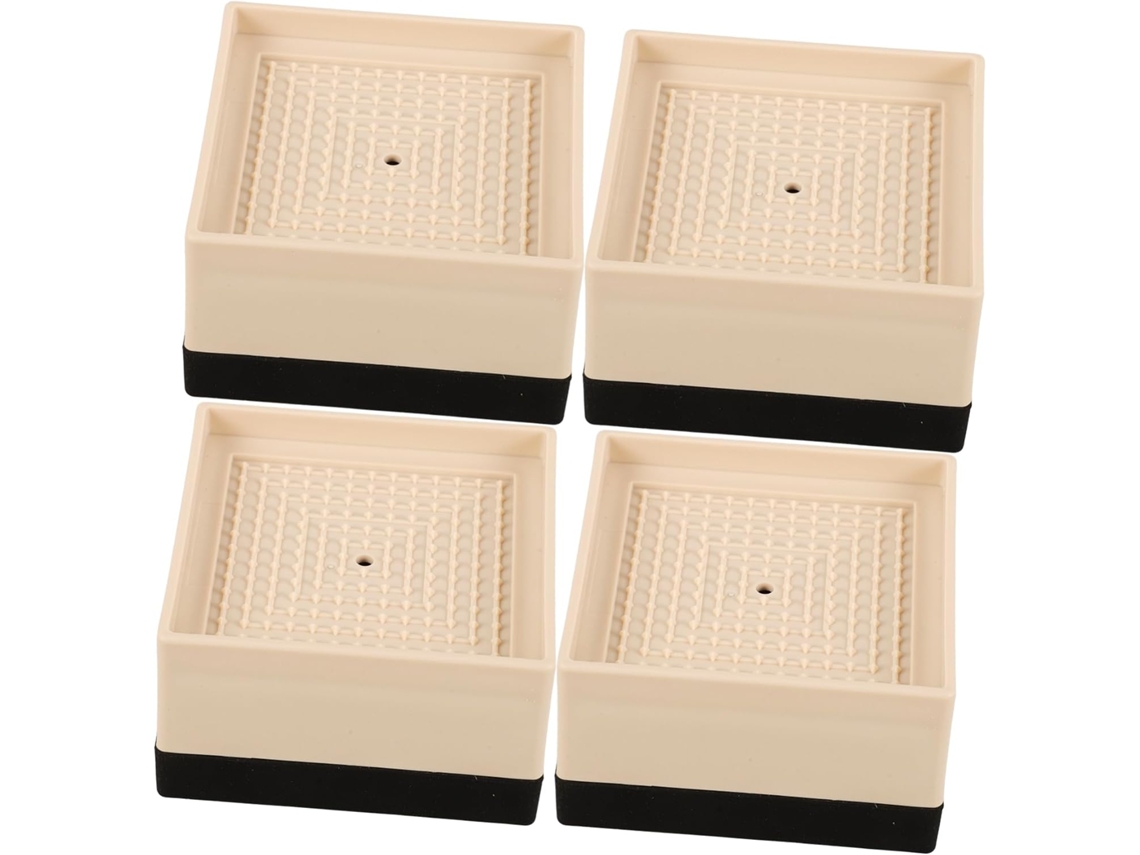 Tofficu 4 Peças Pés De Resina Para Elevadores Cama, Protetores De Pés Para Móveis, Almofadas Antiderrapantes Para