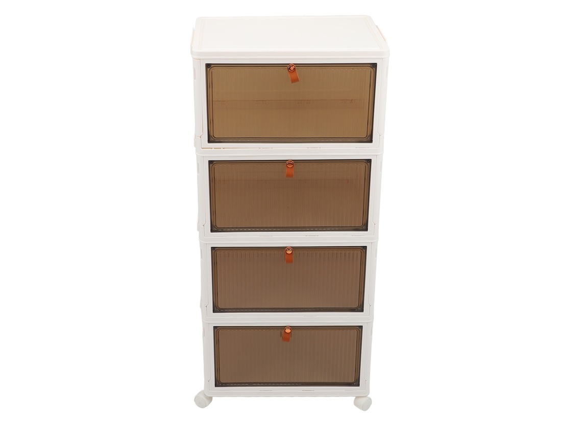 Organizador De Sapatos 4 Camadas Com Rodas