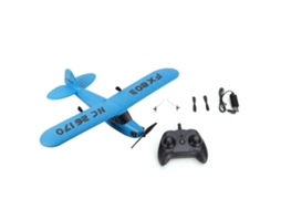 Mali brinquedo de Avião de Controle Remoto 2 Canais 2.4g Helicóptero Modelo para Crianças Azul