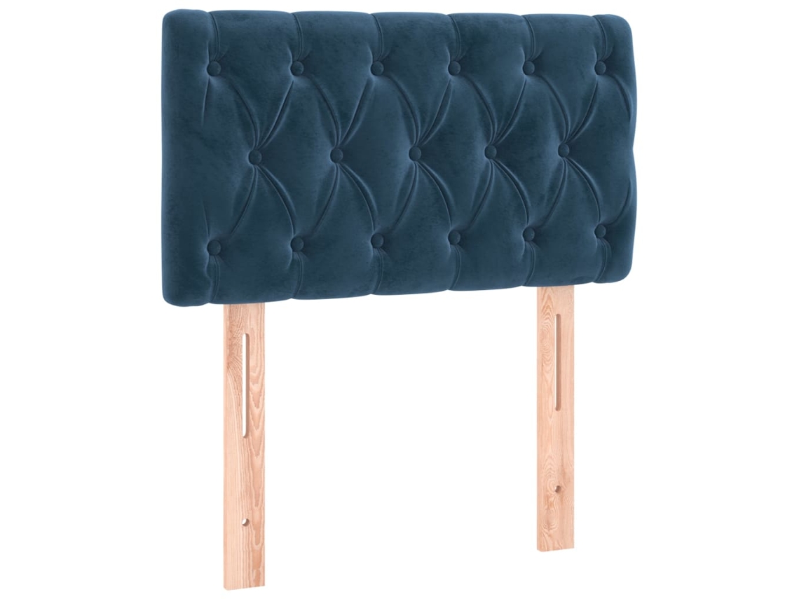 Cabeceira de Cama Veludo 80x7x78/88 Cm Azul escuro MAISON EXCLUSIVE