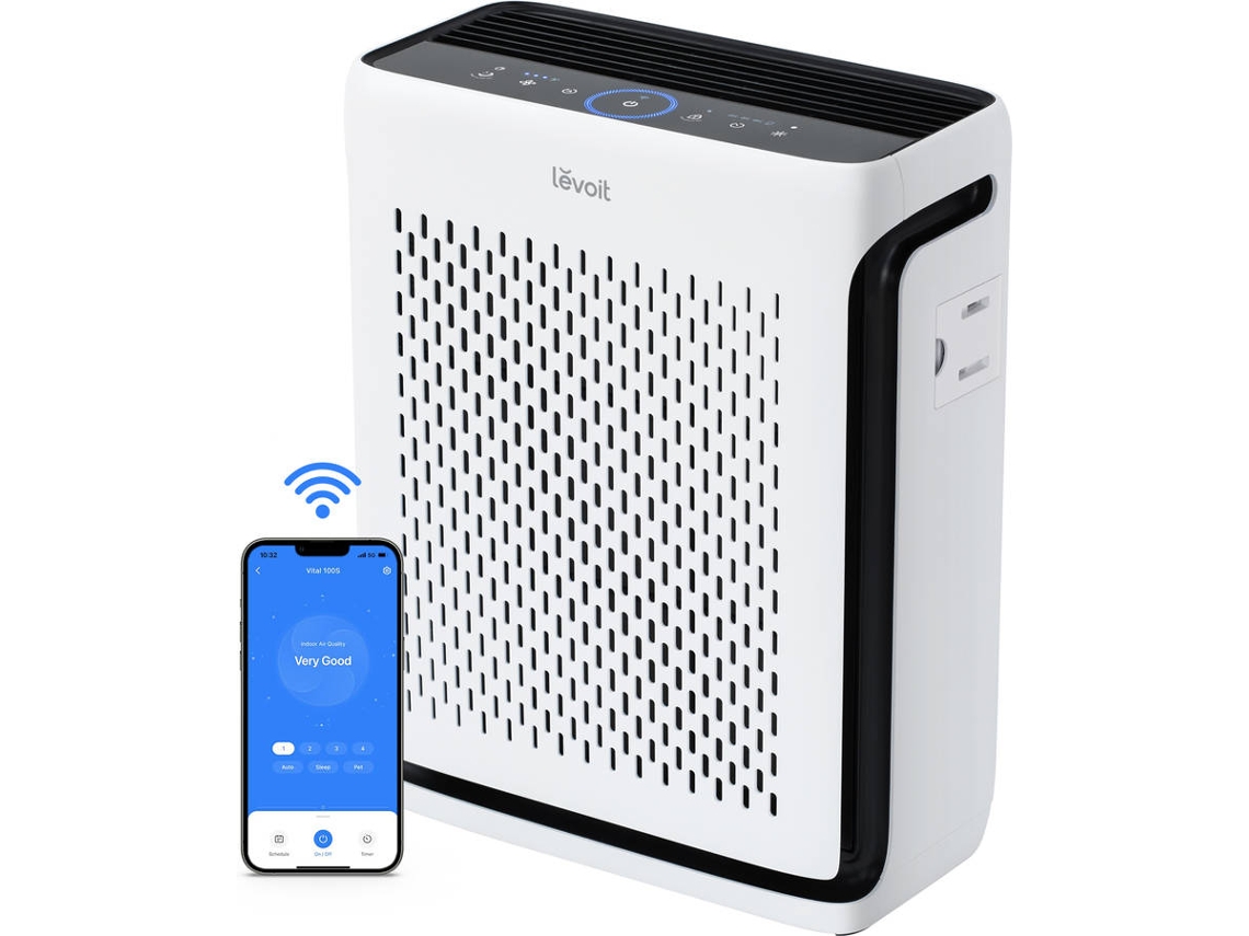 Purificador De Ar Levoit Vital 100s Hepa Modo Animal Branco