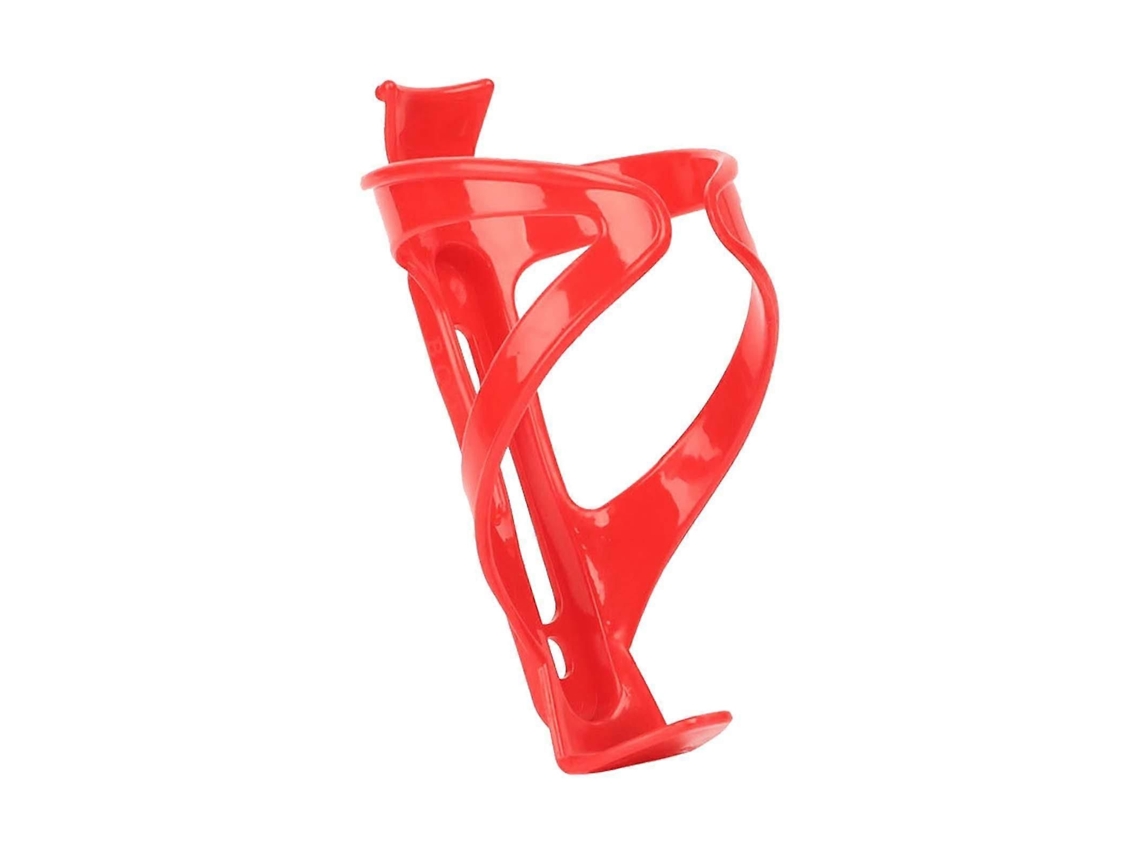 Garrafa De Água E Suporte Para Bicicleta De Montanha, Cor Vermelha.
