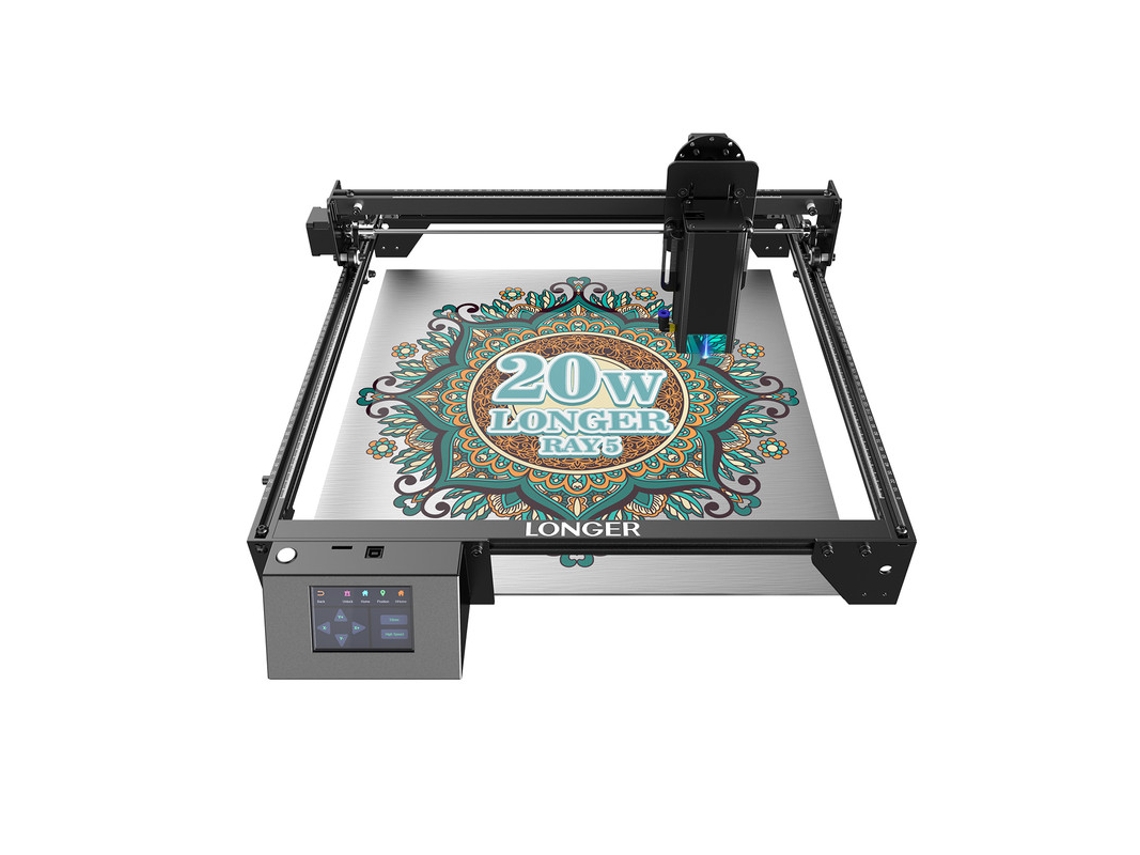 Gravador a Laser 20W Máquina de Gravação a Laser com Cortador a Laser Espaço de Trabalho 400Mm*400Mm LONGER Ray5