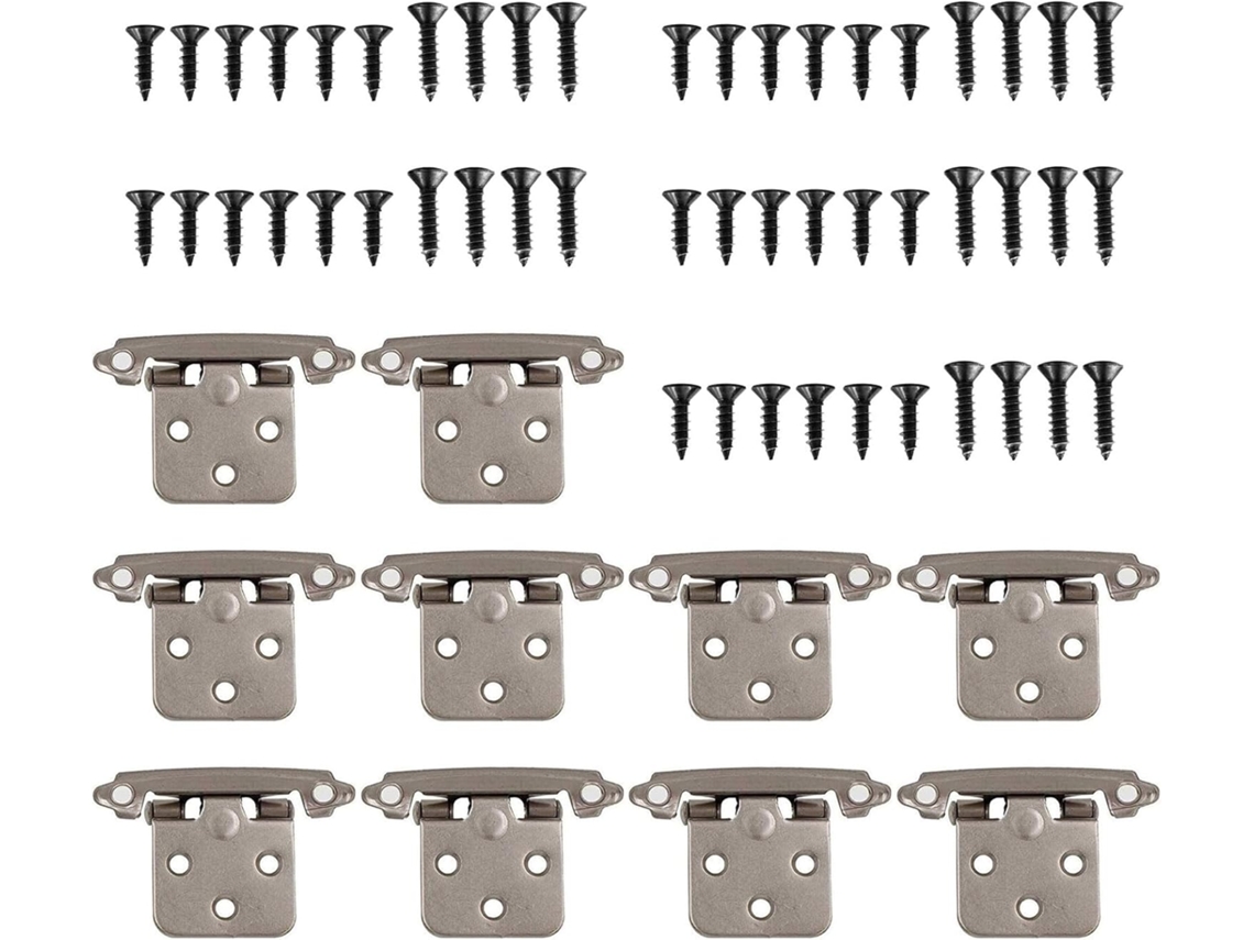 Dobradiças Para Armário, Pacote Com 10 Metálicas Reforçadas Portas E