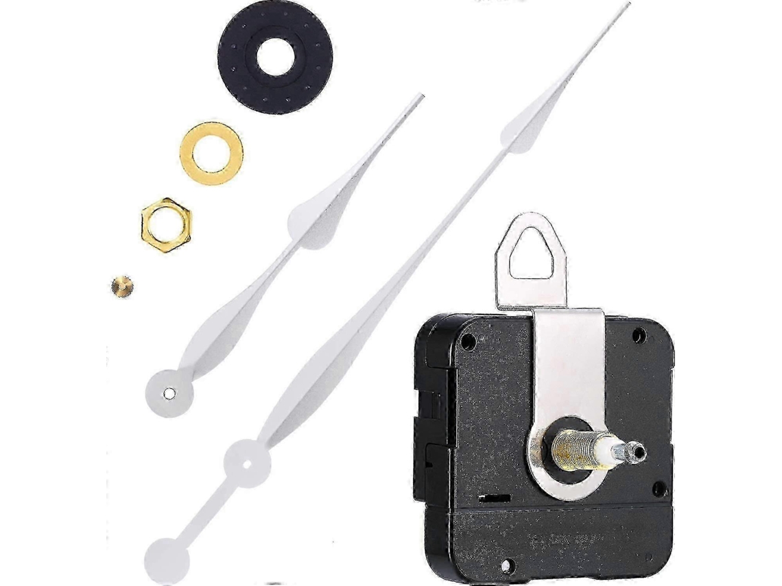 12 Inch Long Spade Hands High Torque Clock Movement Mechanism Blacksilver