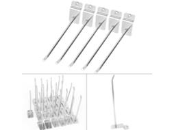 Ganchos Para Painel Ripado Gototop, 25 Peças, 15 Cm (6 Polegadas), Em