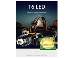 Farol de Led Farol de Caça com Zoom Ultra Brilhante Sensor de Movimento 3 Modos Lanterna de Cabeça Farol com Zoom de Alta Potência Preto YIZHOOD