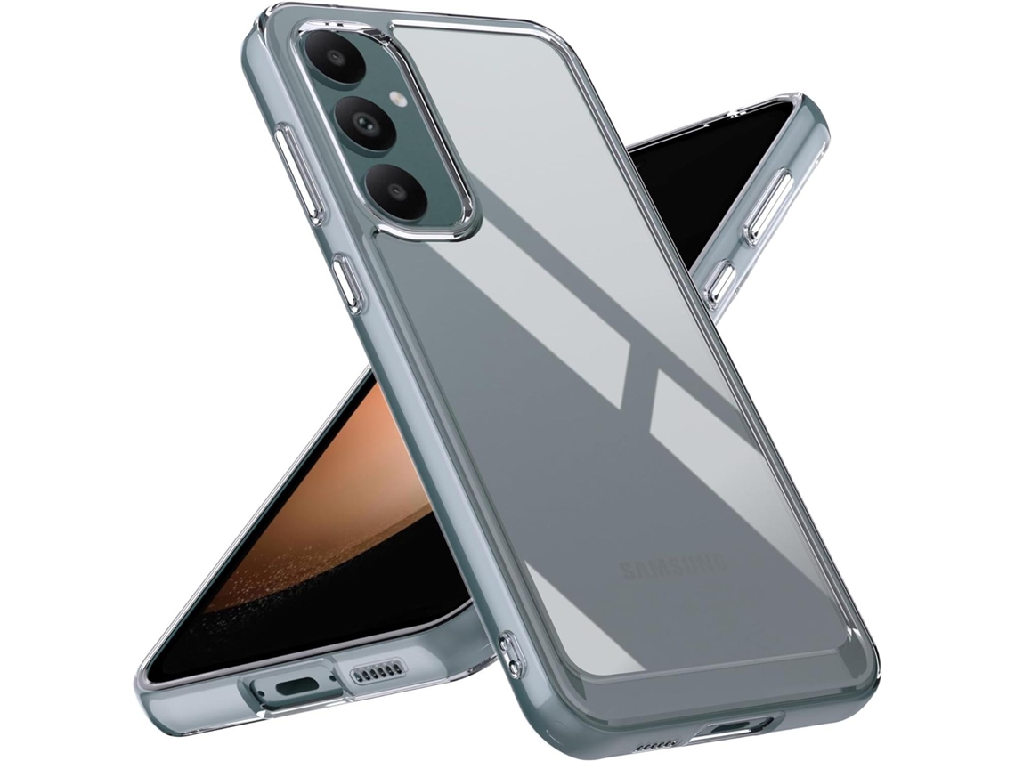 Capa Para Samsung Galaxy S23 Fe (5g) Transparente Silicone Tpu Gel Capa Gtrpesp Protetor De Tela De Vidro Temperado Movilearvayotoy