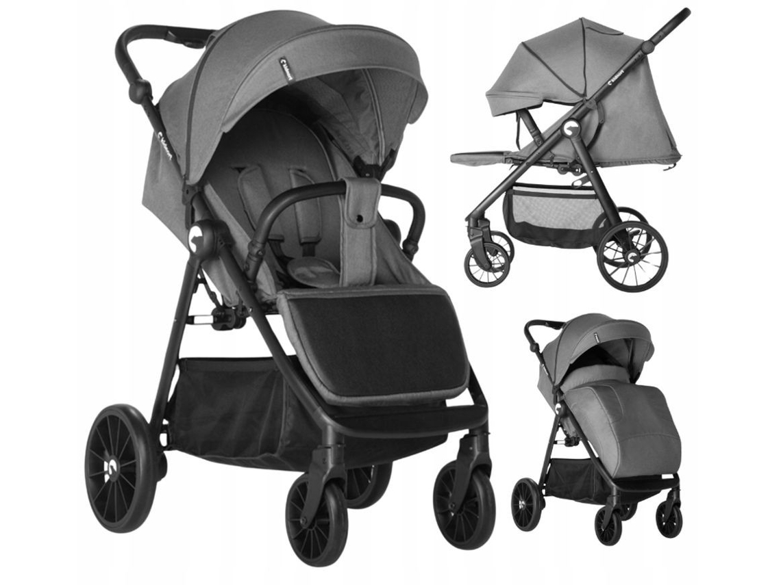 Sjolejon Carrinho de Bebé Até 22kg Grey KIDNORT