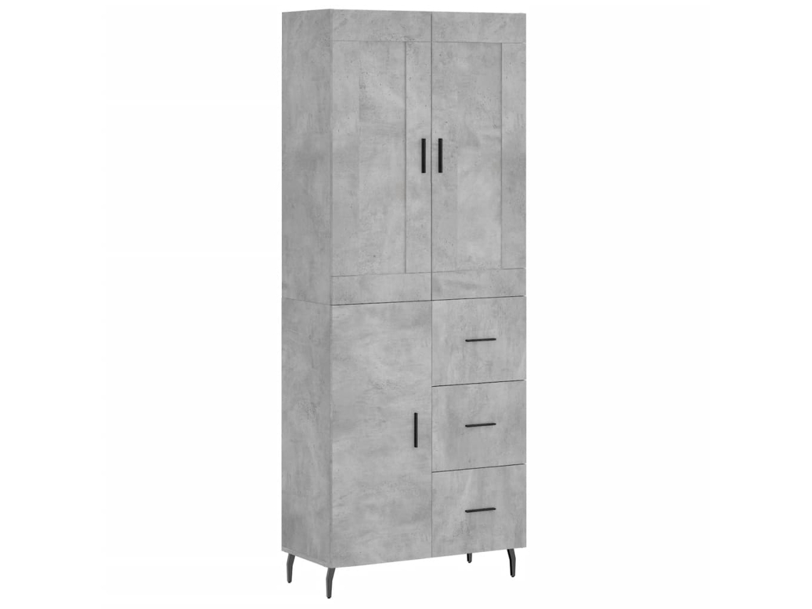 Armário Alto Derivado de Madeira Cinza Cimento MAISON EXCLUSIVE (69,5x34x180 cm)