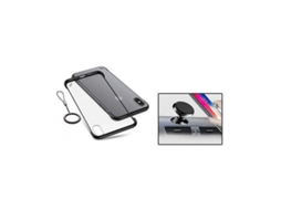 Kit Suporte Magnético Carro e Capa Naked Bumper Iphone x