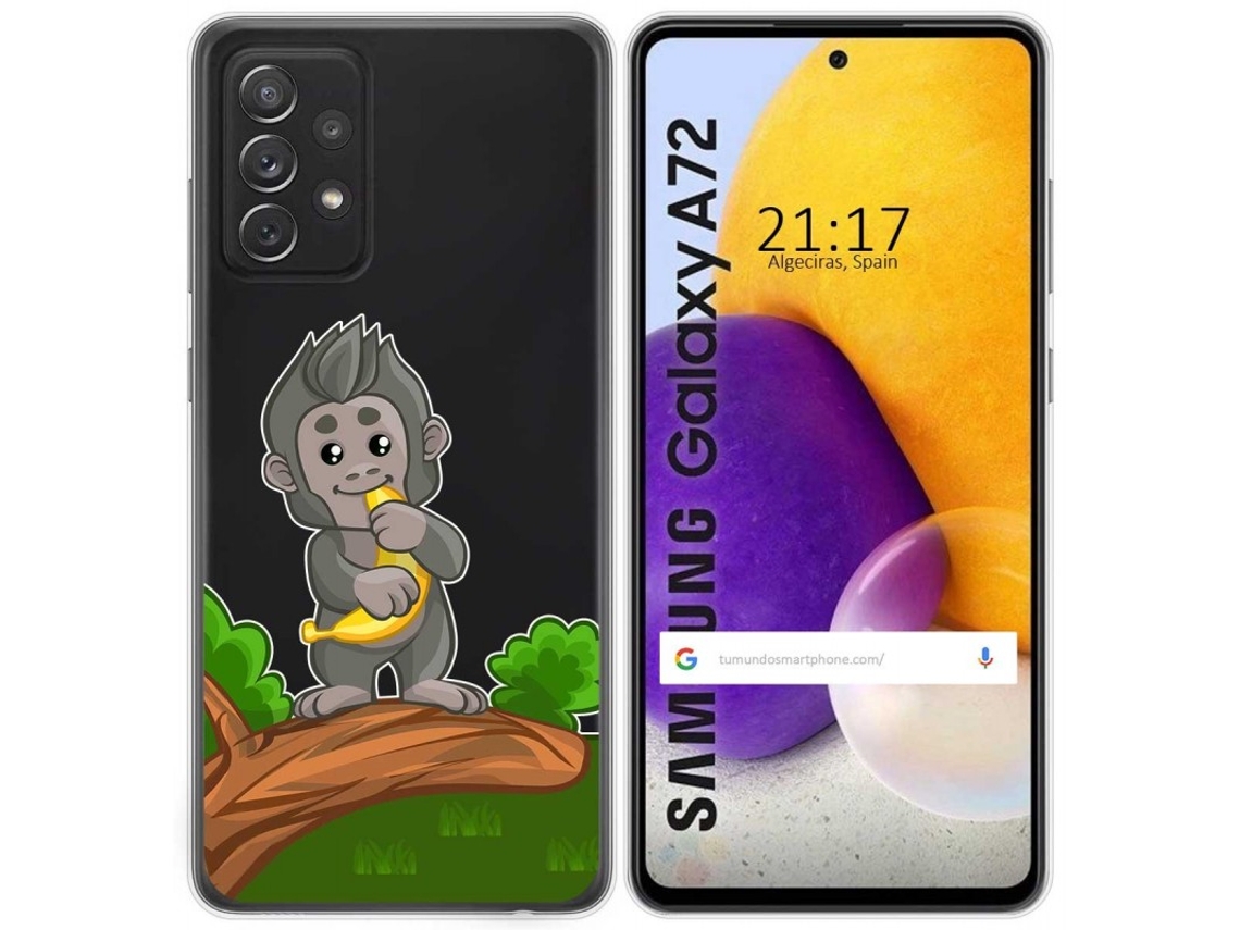 Capa Samsung Galaxy A72 TUMUNDOSMARTPHONE Desenhos Transparente Multicor
