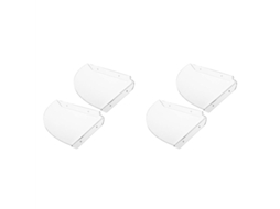 Prateleira de Canto Flutuante em Acrílico para Parede, Suporte para Caixas de Som e Decoração, Transparente AQUAFORGE