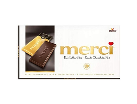 Tablete de Chocolate Negro 72% Cacau MERCI