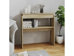 Vidaxl Mesa Consola 80x30x80 Cm Derivados De Madeira Carvalho Sonoma