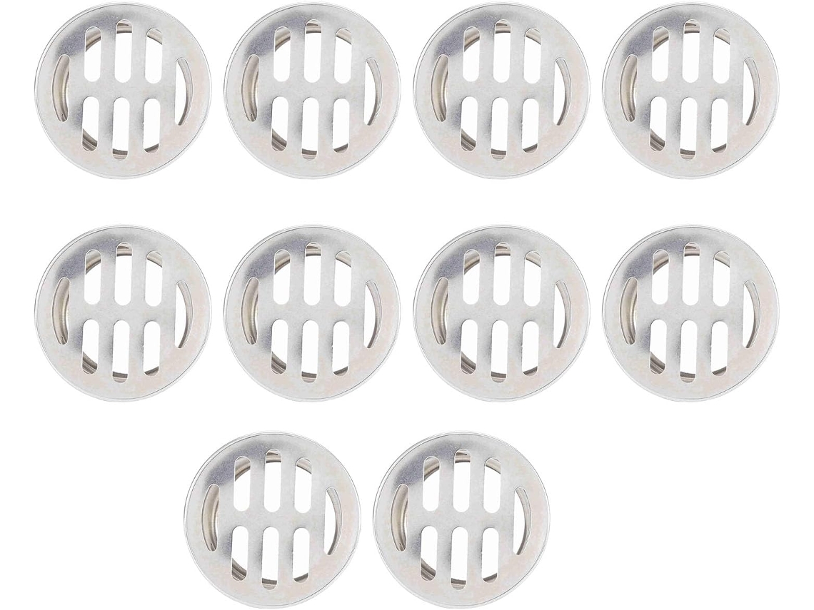 Conjunto De 10 Peças Grelha Aço Inoxidável Anti-entupimento Para