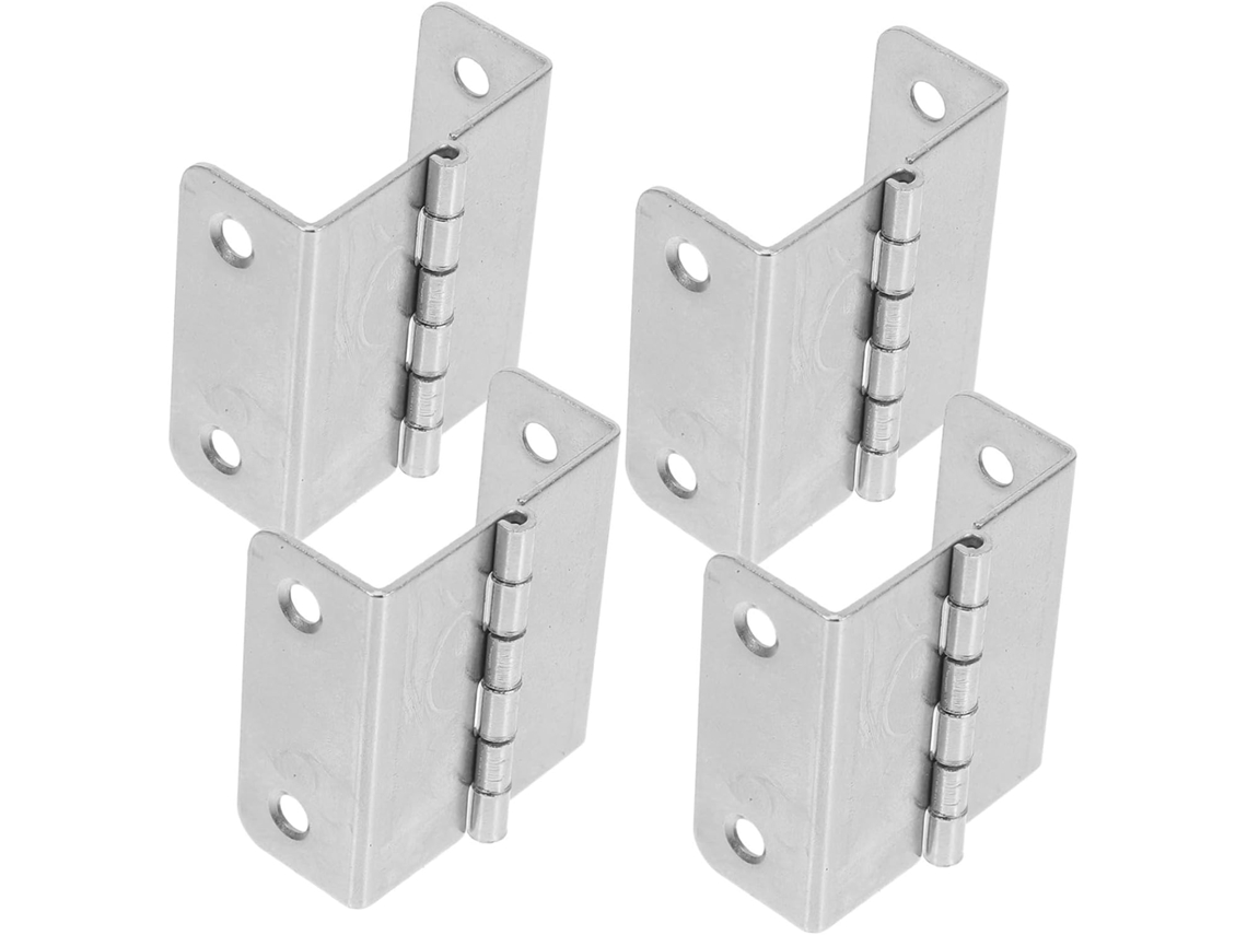 Conjunto De 4 Aço Com Furos Para Giratória 180 Graus Design Versátil.