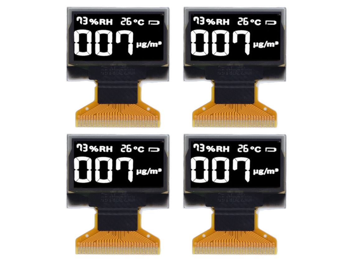 Tela Lcd Oled De 0,96 Polegadas 30pin Resolução 128x64 Visualização Clara Branca