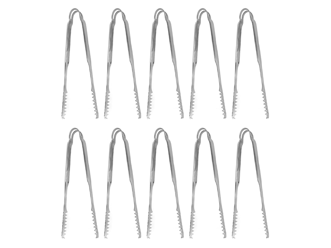 Tongas de Gelo LAXISCREED Inox 17,6cm Fácil Limpeza
