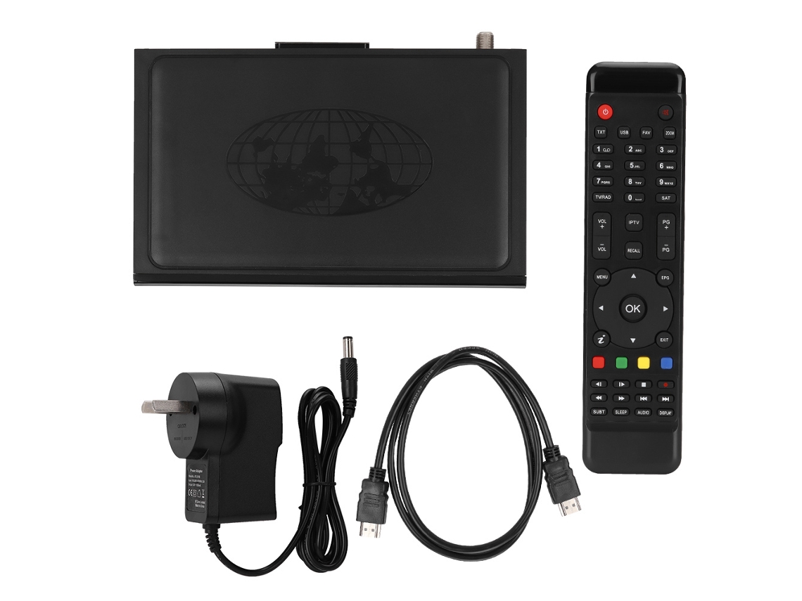 Smart TV Box Digital V8 com Wi-Fi IPTV DVB-S2