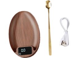 Balança De Cozinha Digital Leve E Alta Precisão Com Colher Medidora Eletrônica Uso Doméstico, Marrom, Individual