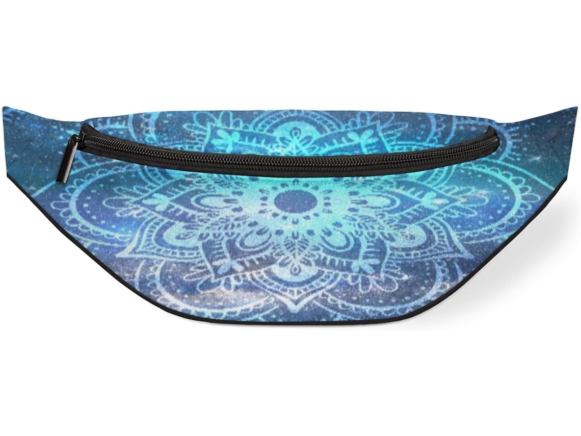 Pochete Galaxy Mandala Flower para Homens Estampas Impermeável de Alta Qualidade Que Não Des Ajustáveis