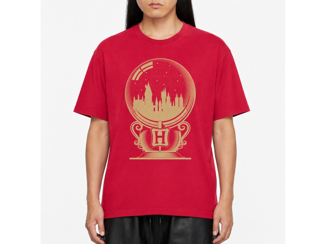 Rockinstone Harry Potter Hogwarts Castle Red T-shirt Size:l