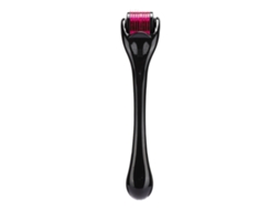 Massageador Facial com Rolo e 540 Microagulhas para Remoção de Rugas - Massageador 2.0 - Roxo e Preto