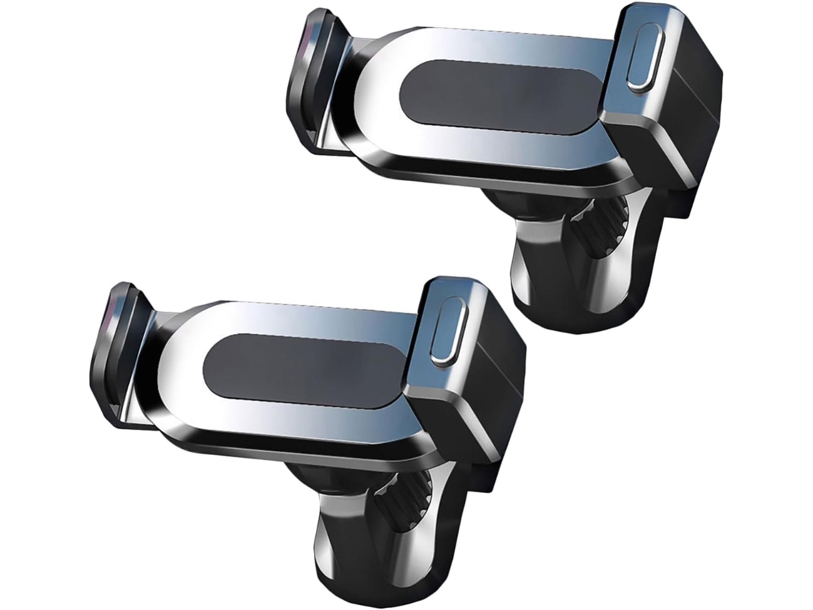 Suporte Para Celular Veicular De 2 Peças Com Encaixe Na Saída De Ar, Material Resistente Ao Calor, Fácil Instalação.