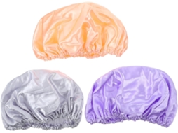 Conjunto De 3 Toucas Natação Impermeáveis Mobestech Para Mulheres E Meninas, Toucas De Banho Em Peva, Práticas Para