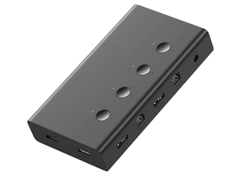 Switch Hdmi Kvm Switch de 4 Portas Usb Hdmi 4K 60Hz DIGITALLAB Hdmi1215-Y15 Preto