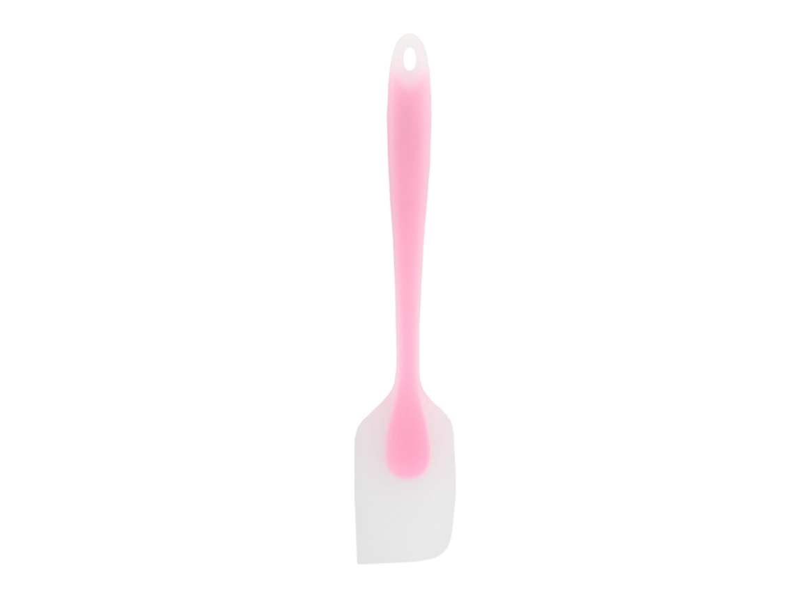 Espátula De Silicona Translúcida Resistente Al Calor Herramienta De Cocina Y Repostería Diy Portable Rosa