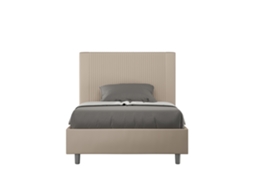 Cama de Corpo e Meio Sem Estrado Estofada GoyaITYHOME (120 x 190 cm - Painéis de Melamina e Couro Sintético)