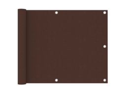 Vidaxl Tela De Varanda 75x500 Cm Tecido Oxford Castanho