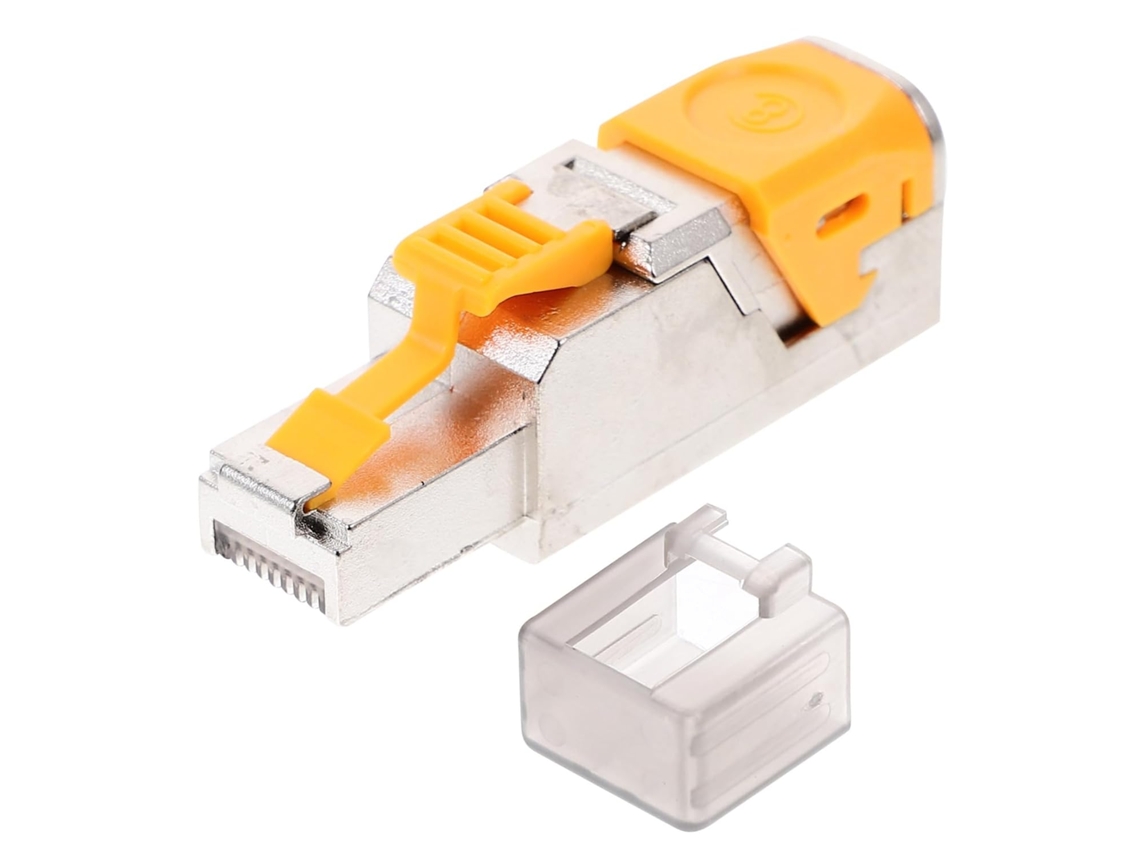 Conector De Cabeça De Vidro Sem Crimpagem Para Cabo Ethernet, Ideal Para Conexões Domésticas Ou De Escritório. Conector De Cabeça De Vi Gokoco